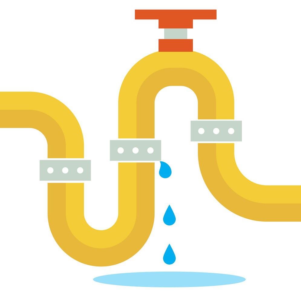 Water Main Repair Stock Photo