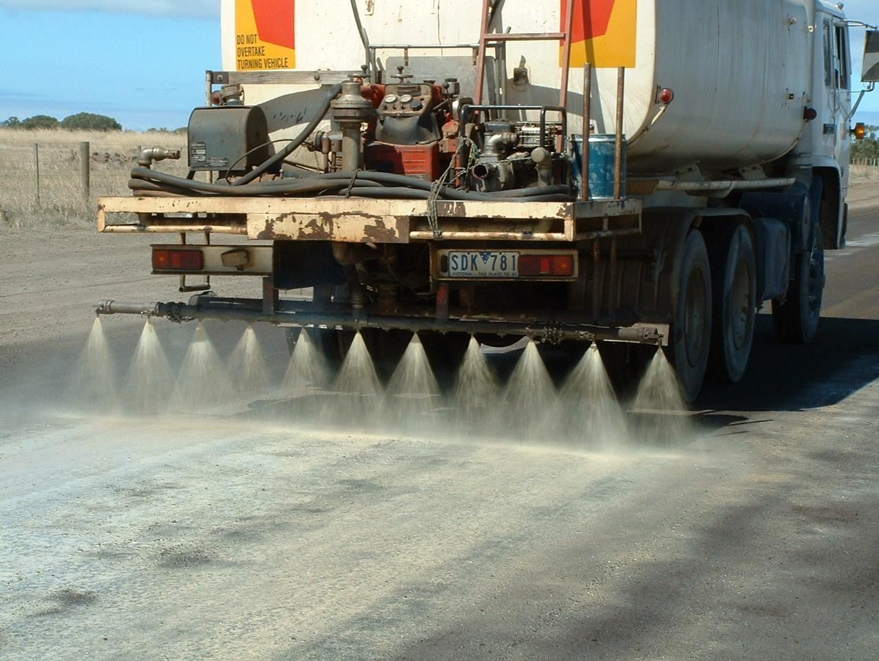 Truck Applying Sodium