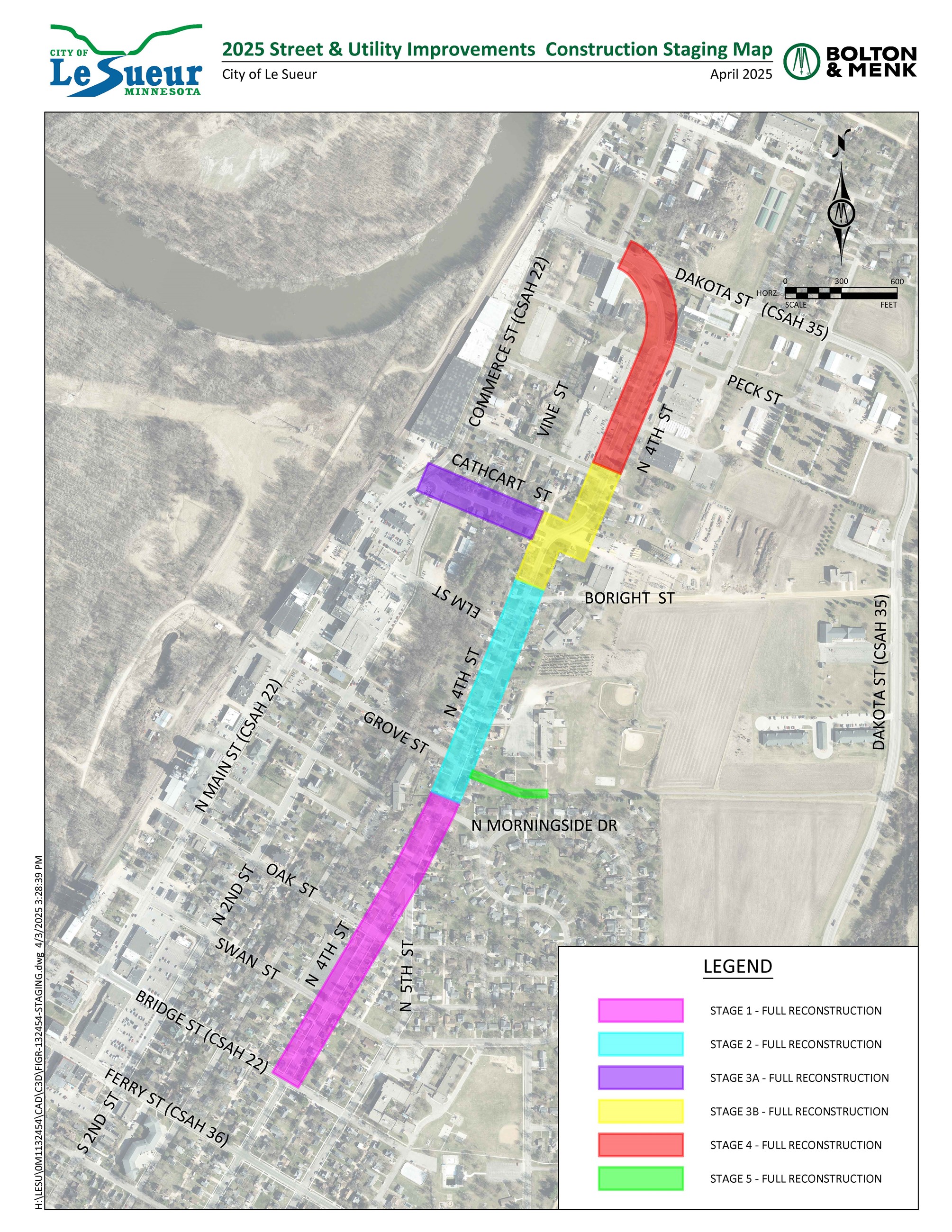 2025 Street-Utility Project Map