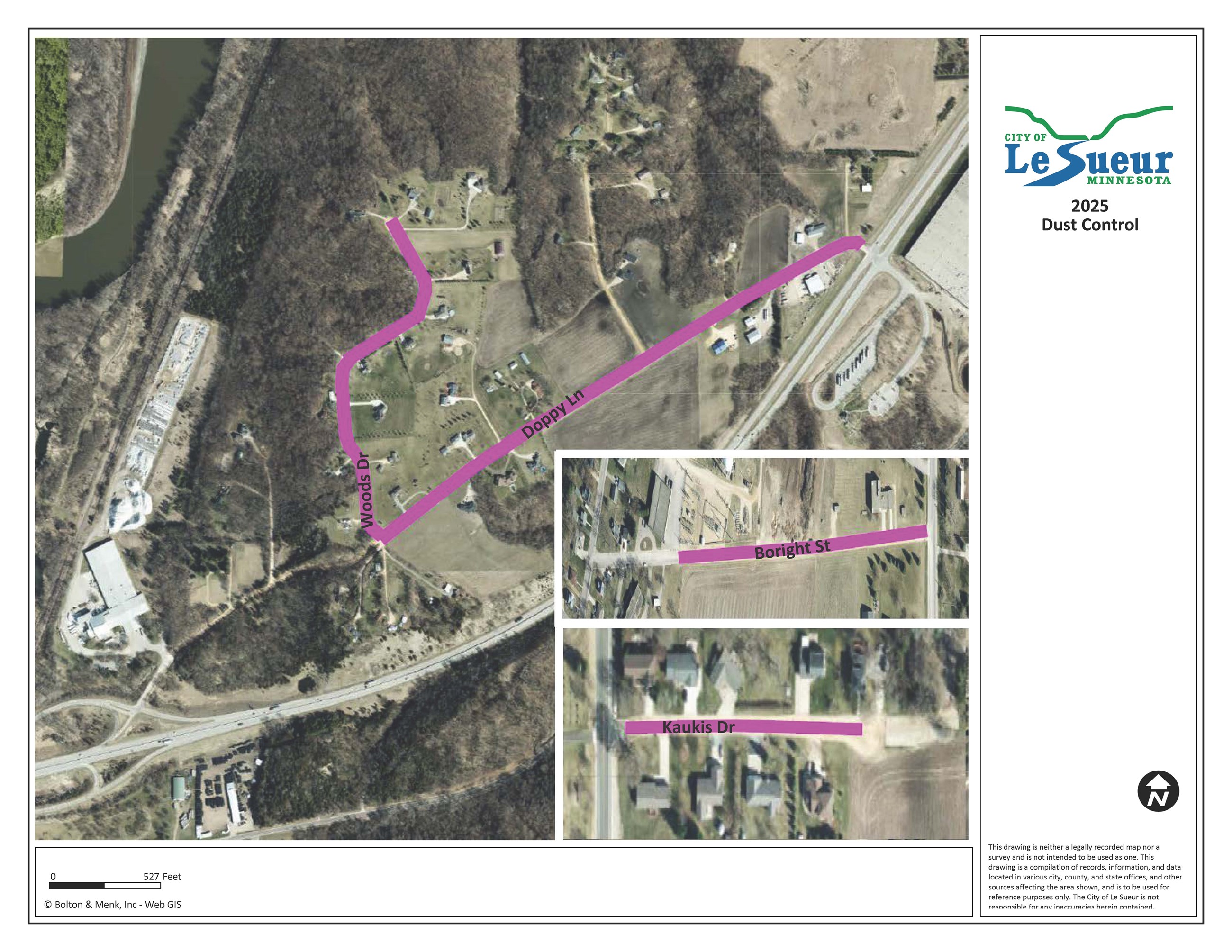 2025 Dust Control Map