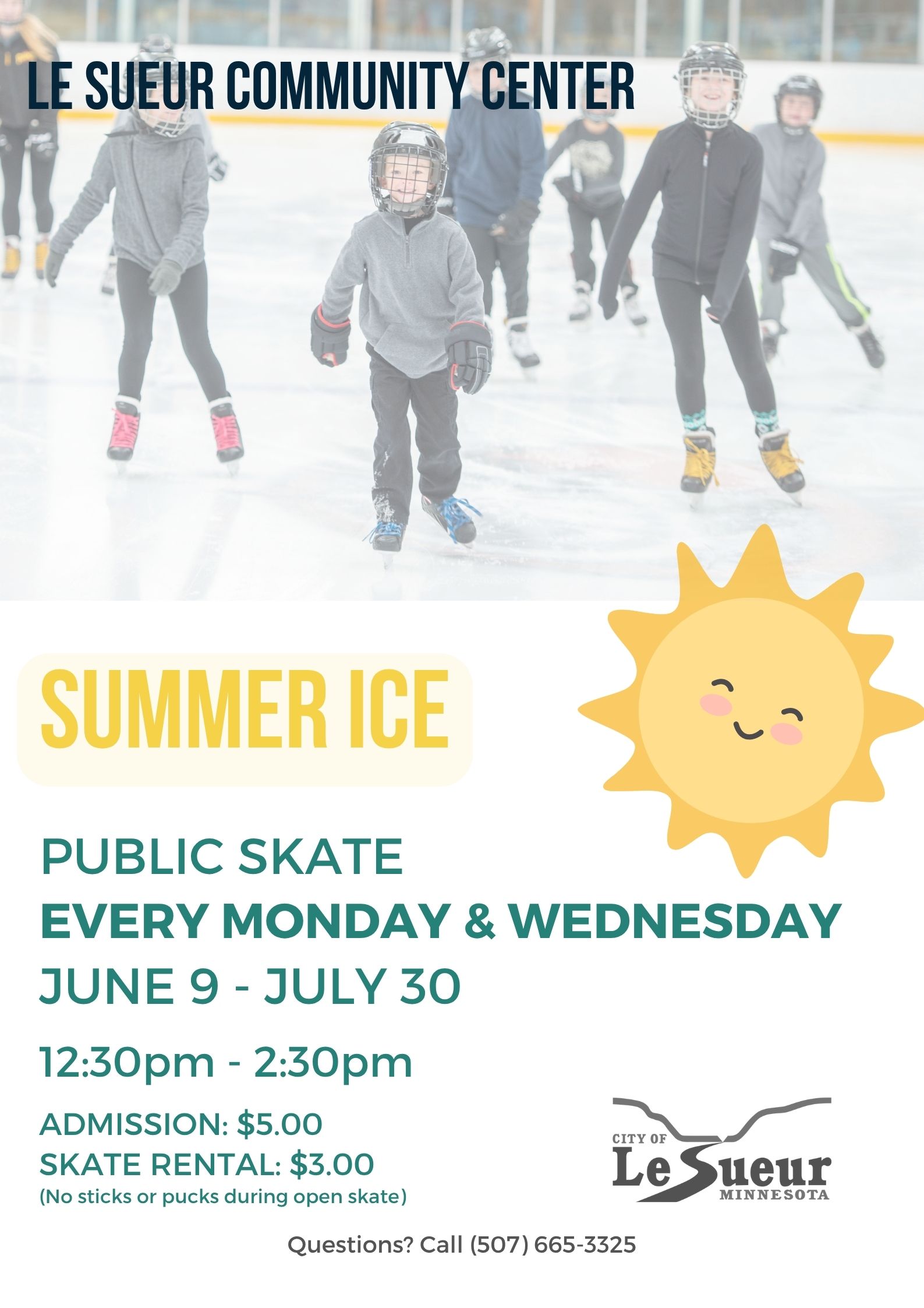 Summer Public Skate Flyer 2025