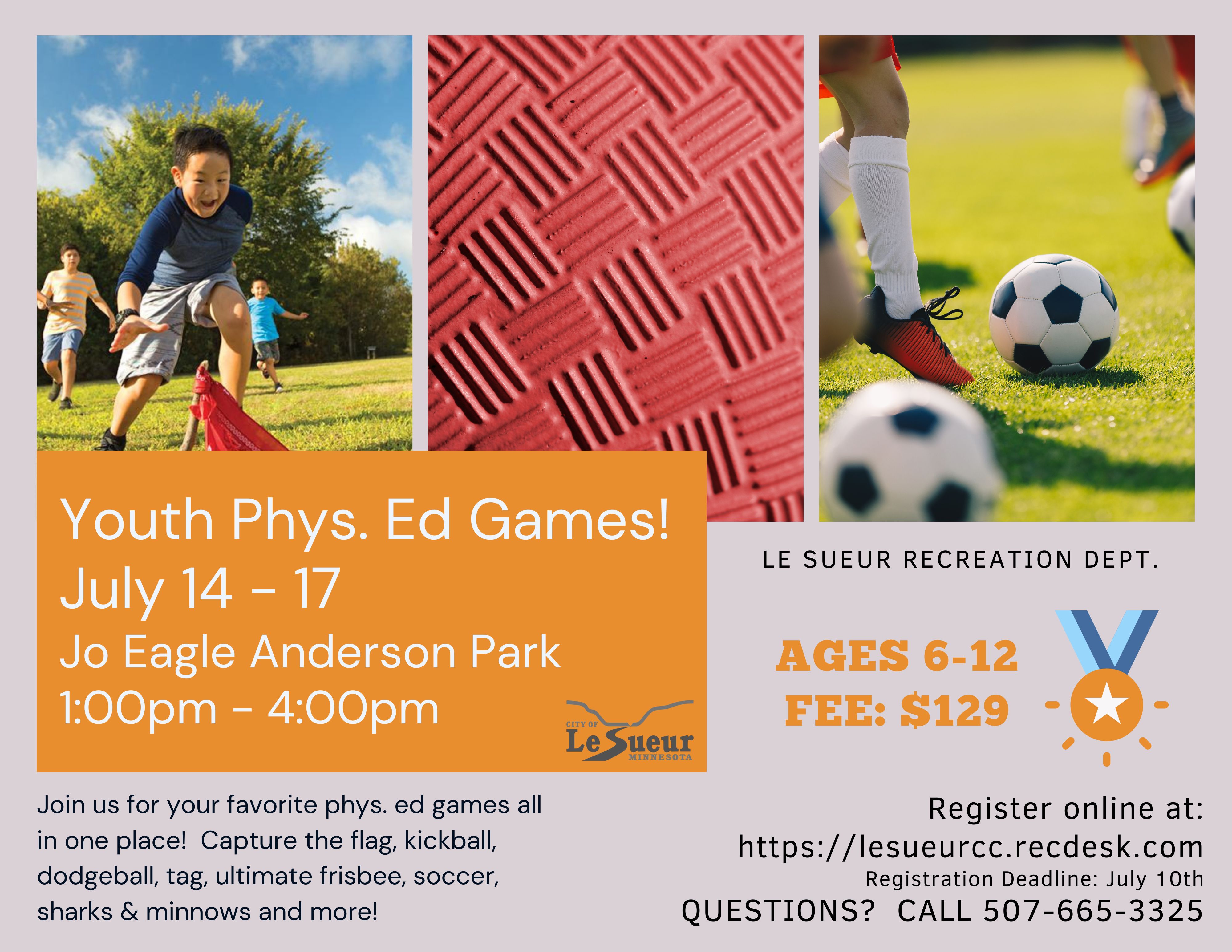 Phys. Ed Games Flyer