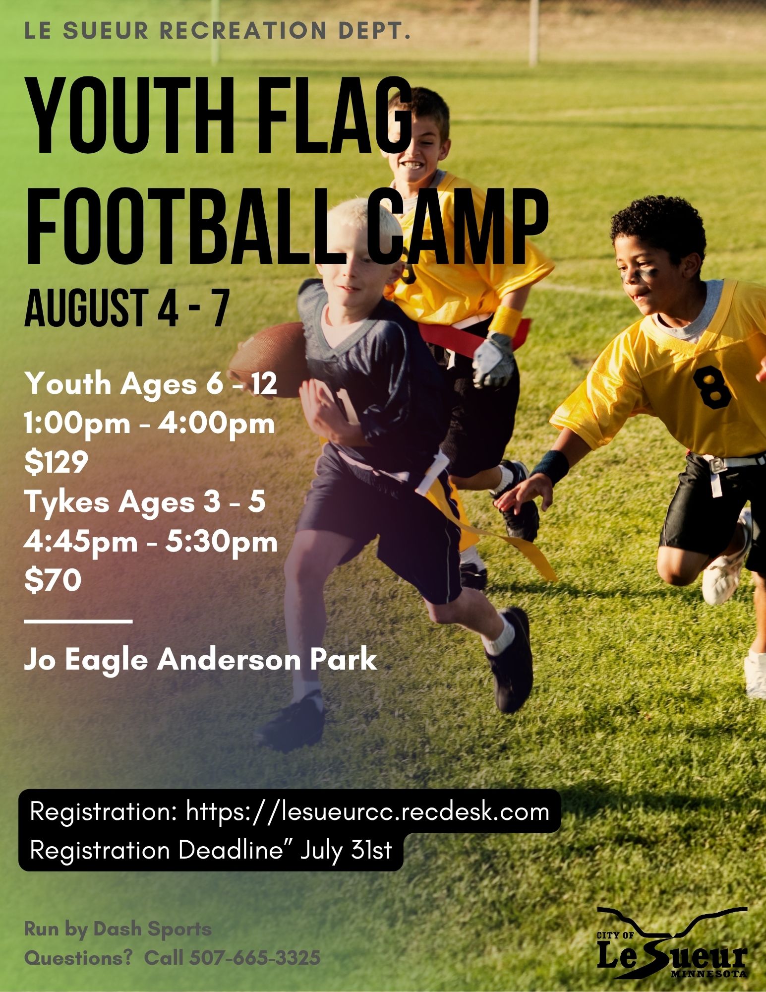 Flag Football Camp Flyer 2025