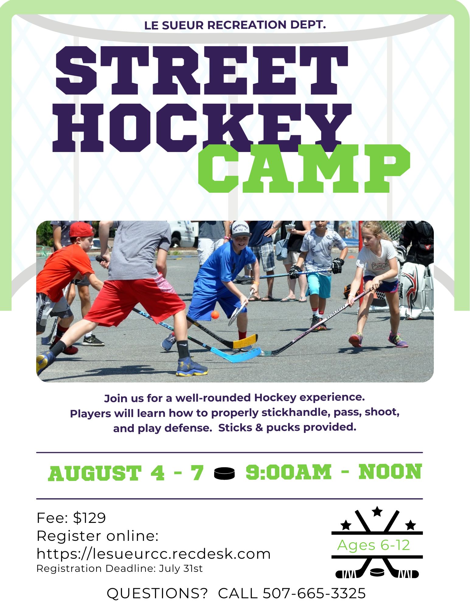Street Hockey Camp Flyer 2025