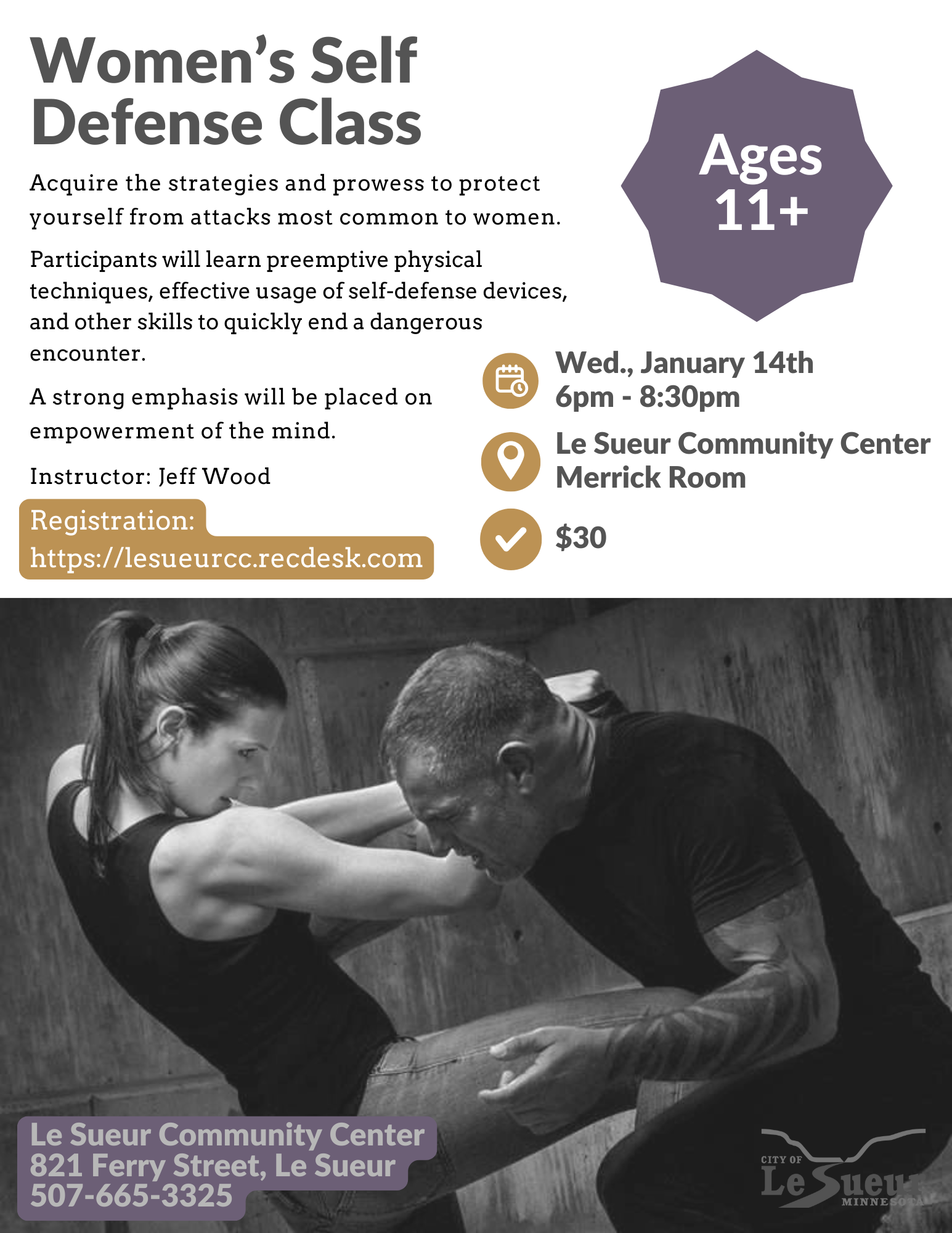 Women's Self Defense Class January 14, 2026