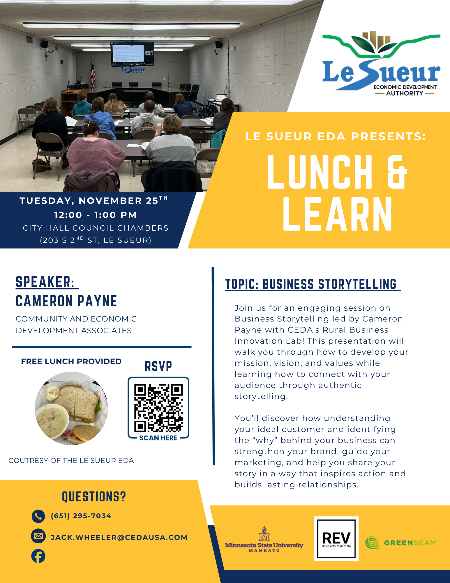 Le Sueur EDA Lunch & Learn November 25, 2025